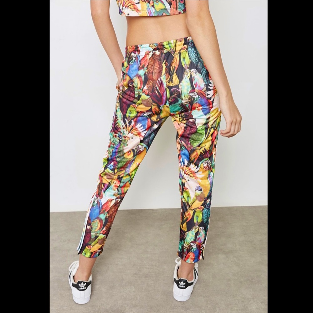 Rare Adidas x FARM Passaredo Bird Print Track Pants - Medium